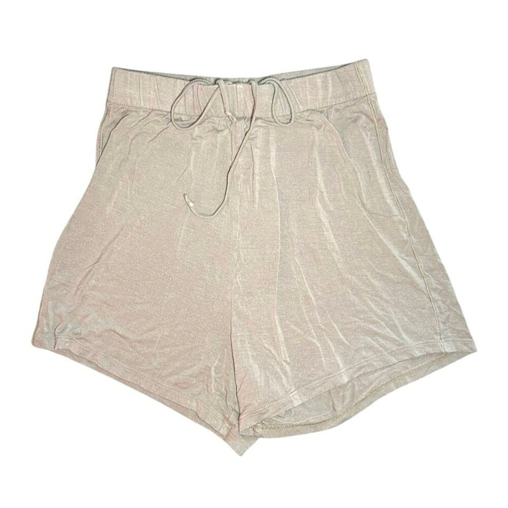 SKIMS Soft Sleep Shorts Taupe Gray XXS Light Lounge Pajama Drawstring Neutral